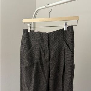 Aritzia Wilfred Cohen Checkered Cropped Pants in Wool
